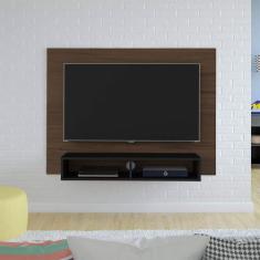 Painel para TV até 42 polegadas Flash Artely, Amêndoa com Preto