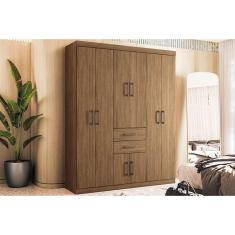 Guarda Roupa 8 Portas E 2 Gavetas Verona 8.2 Jatobá