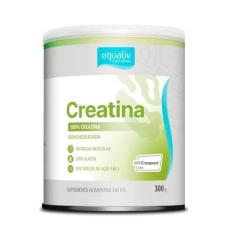 Creatina Equaliv 300g 100% Pura Monohidratada Creapure® Alemã - Máxima Força, Performance e Ganho de Massa Muscular - Vegano, Sem Glúten