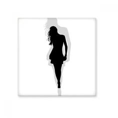 Adesivo brilhante de azulejo de cerâmica Walk Hot Beautiful Woman