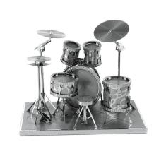 Kit de bateria de quebra-cabeça de metal 3D para adultos e crianças, montagem DIY