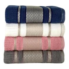 Toalha de Banho e Rosto - Grande 100% Algodão Macia - Dugu, Azul Escur