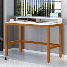 Escrivaninha Wolves 2 Nichos Branco Nature - CasaH