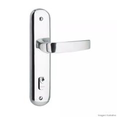 Fechadura Externa Aço Zamac Victoria 528-90 Com Espelho Pado Cromado