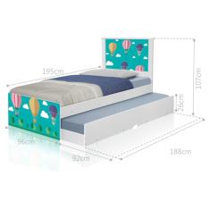 Bicama Balões no Céu com Colchões