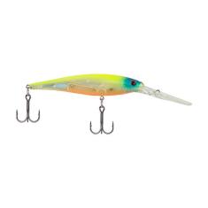 Berkley Isca de pesca Flicker Minnow, Chartreuse chamativo, 1/56.7 g, 4 1/5.1 cm | Crankbaits de 11 cm, perfil realista, curva de mergulho afiada chega a pescar rapidamente, equipada com anzol