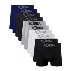 Kit Com 6 Cuecas Boxer Box Adulto Em Algodão Cotton Sem Costura Zorba,