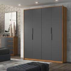 Guarda Roupa Casal Attore Demóbile Móveis Amendola/Grafite