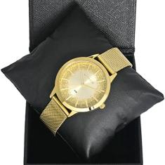 Relógio Lince Feminino Ref: Lrg4678l C1kx Glitter Dourado