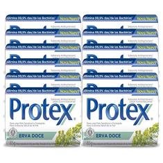 Kit Sabonete em Barra Protex Erva Doce 85g com 12 unidades