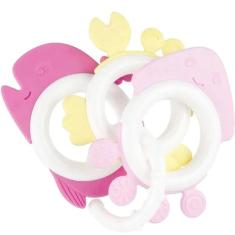 Kit Mordedor Animais Marinhos FEM Pimpolho ROSA/AMARELO/PINK