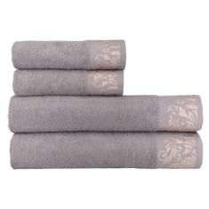 Conjunto Toalha de Banho e Rosto Viena Kit 4 Peças - Tecelagem Lm