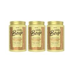 Creme De Pentear Seda Boom Vol Definiçao Flexivel 1Kg - 3Un