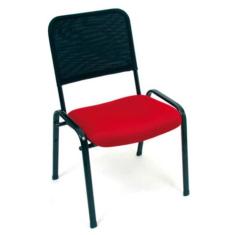 Poltrona Fixa Empilhável  Linha Tela Mesh Hotel Auditório - Design Off