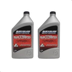 Óleo TCW3 Quicksilver 2 Tempos Motor de Popa Kit Com 2 Lts - Mercury