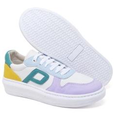 Tenis Feminino Casual Multicolor Cano Baixo do 34 ao 44-Feminino