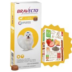 Bravecto Antipulgas Para Cães 2 A 4,5kg + Biscoito