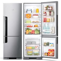 Geladeira Refrigerador Consul 2 Portas 397L Frost Free Inverse Inox CRE44BK - Inox