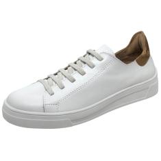Tenis Feminino Casual Conforto Dourado Cacci