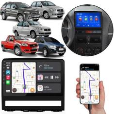 Kit Multimidia MP5 Carplay 9" Pol Palio Weekend Strada Idea Siena 2004