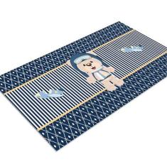 Tapete Infantil Ursinho Aviador 60x120 Antiderrapante - Style Brazil, 