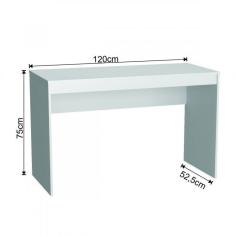 Conjunto Home Office Escrivaninha Estante 6 Nichos B28 Nova Mobile Branco