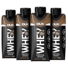 Combo 4X Shake Dux 250ml - Bebida Proteica Whey Pronto Para Beber - Du