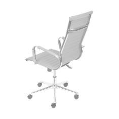 Cadeira De Escritório Giratoria Eames Cinza - Alta | Cromada