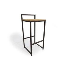 Banqueta Sala de Jantar Industrial LI024 1 Un Freijo/Preto - Kappesber