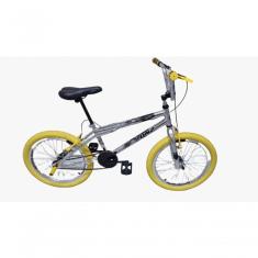 Bicicleta Aro 20 Dnz Cromada Pneu Amarelo