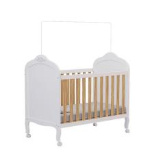 Berço Mini Cama 3 Em 1 100% Mdf Maya Espresso Móveis Branco Brilho amêndoa