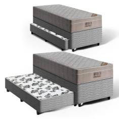 Cama Box Bicama com Colchão de Molas Ensacadas Ortobom AirTech SpringP