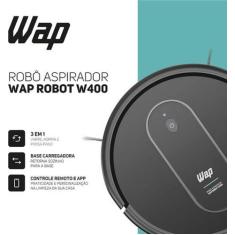 Aspirador De Pó Robô Mars Wap | Controle Wi-fi | Preto/verde Aspirador de pó robô mars wap | controle wi-fi | preto/verde