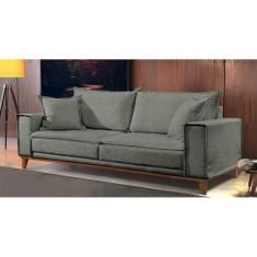 Sofá Fixo 3 Lugares Luxo 180 Cm Aquiles - Castellar Móbile