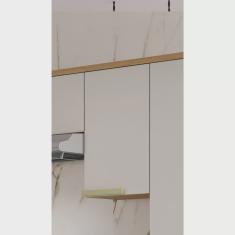 Armário Aéreo de Cozinha 40cm 1 Porta 100% Mdf New Porto Itatiaia