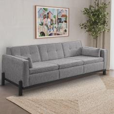 Sofá Tiê 3 Lugares 212cm em Linho CabeCasa MadeiraMadeira