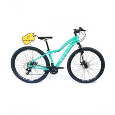 Bicicleta Aro 29 Absolute Hera Feminina Shimano 24v K7 Freio A Disco Hidráulico Garfo Com Trava - Verde Tam.17