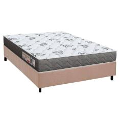 Conjunto Box Viúva: Colchão Espuma Orthoflex D33 Comfortpedic Line Black + Base Crc Suede Clean(128x188)