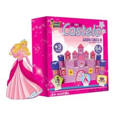 Quebra-Cabeça 3D Meu Castelo - 64 Peças