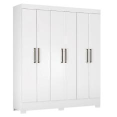 Guarda Roupas Verso 6 Portas 2 Gavetas Demobile, Branco
