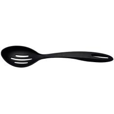 Colher para Servir Perfurada Tramontina Ability em Nylon Preto, Preto