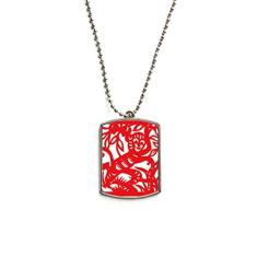 DIYthinker Colar para animais de estimação com corrente de aço inoxidável do zodíaco da China com pingente de identificação de cachorro