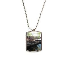 DIYthinker Colar com pingente de identificação de cão de aço inoxidável Willow and Prow