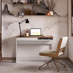 Escrivaninha Mesa para Escritório 1 Gaveta 1 Nicho Rocklin Elaborat Design