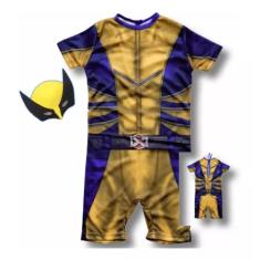 Fantasia Roupa Infantil X-men Wolverine com Máscara ( dos 2 aos 5 anos