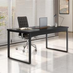 Mesa de Escritório Málaga Preta 150 cm