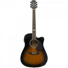 Violão Giannini GF1D CEQ Eletroacústico Aço 3 Tons Sunburst Sunburst