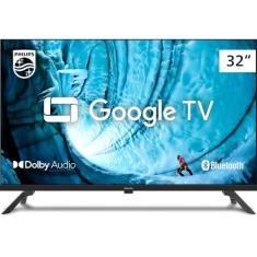 PHILIPS, Smart TV, 32'' HD, 32PHG6909/78, Google TV, Comando de Voz, HDR