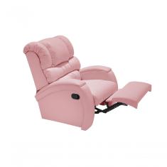 Poltrona Imperial Zero Wall Reclinável Corano rosa 309