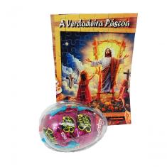Presente De Páscoa Exclusivo Doces + Quebra-cabeça A Verdadeira Páscoa De 60 Peças